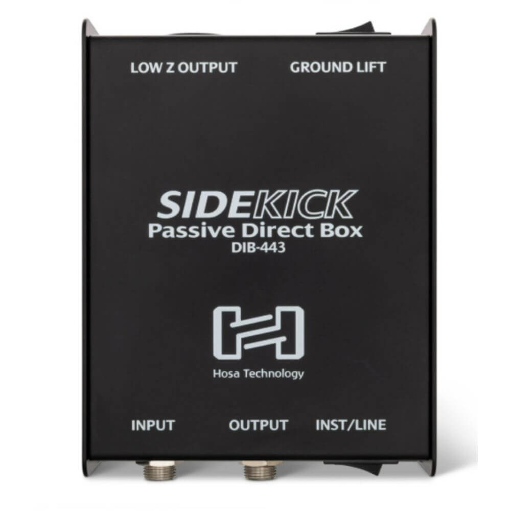 ดีไอบ๊อกส์ Hosa (DIB-443) Sidekick Passive DI Box, 1/4 in TS to XLR3M